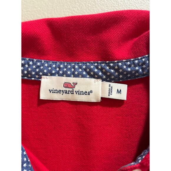 Vineyard Vines Undercollar Polo Dress Women's Size Medium Lighthouse Red Casual - Picture 3 of 10